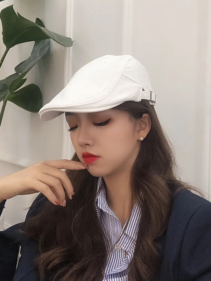 New Autumn Winter Hats for Women Solid Plain Newsboy Cap Men Ladies Casual Wool Hat Outdoor Beret Women Painter Cap Newsboy Hat