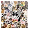 10/50pcs Cute Hand Painted Cat Sticker Decal For Car Case Waterproof Cartoon Cat Laptop Album Diary Backpack Kids Toy Stickers ► Photo 3/5