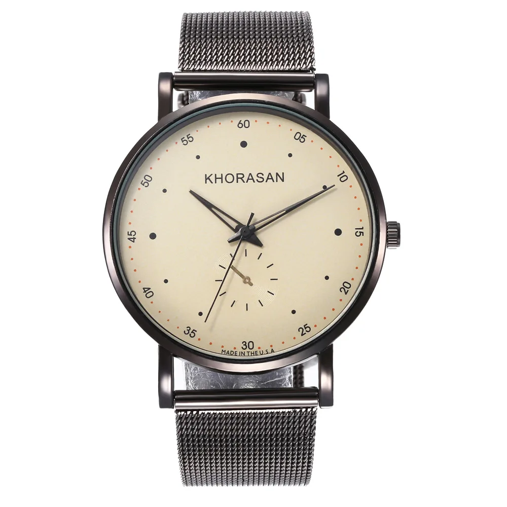 

Men's Creative Multi-color Pointer Fashion Watch, False Monocular Alloy Mesh Belt Quartz Watch Men's