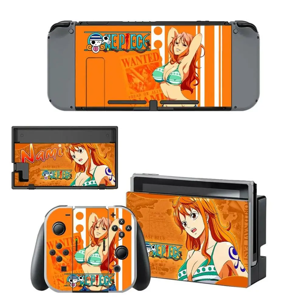Чехол для nintendo switch one piece Luffy shand Switch Stickers наклейка для консоли nintendo Switch Joy-con контроллер Dock Skins