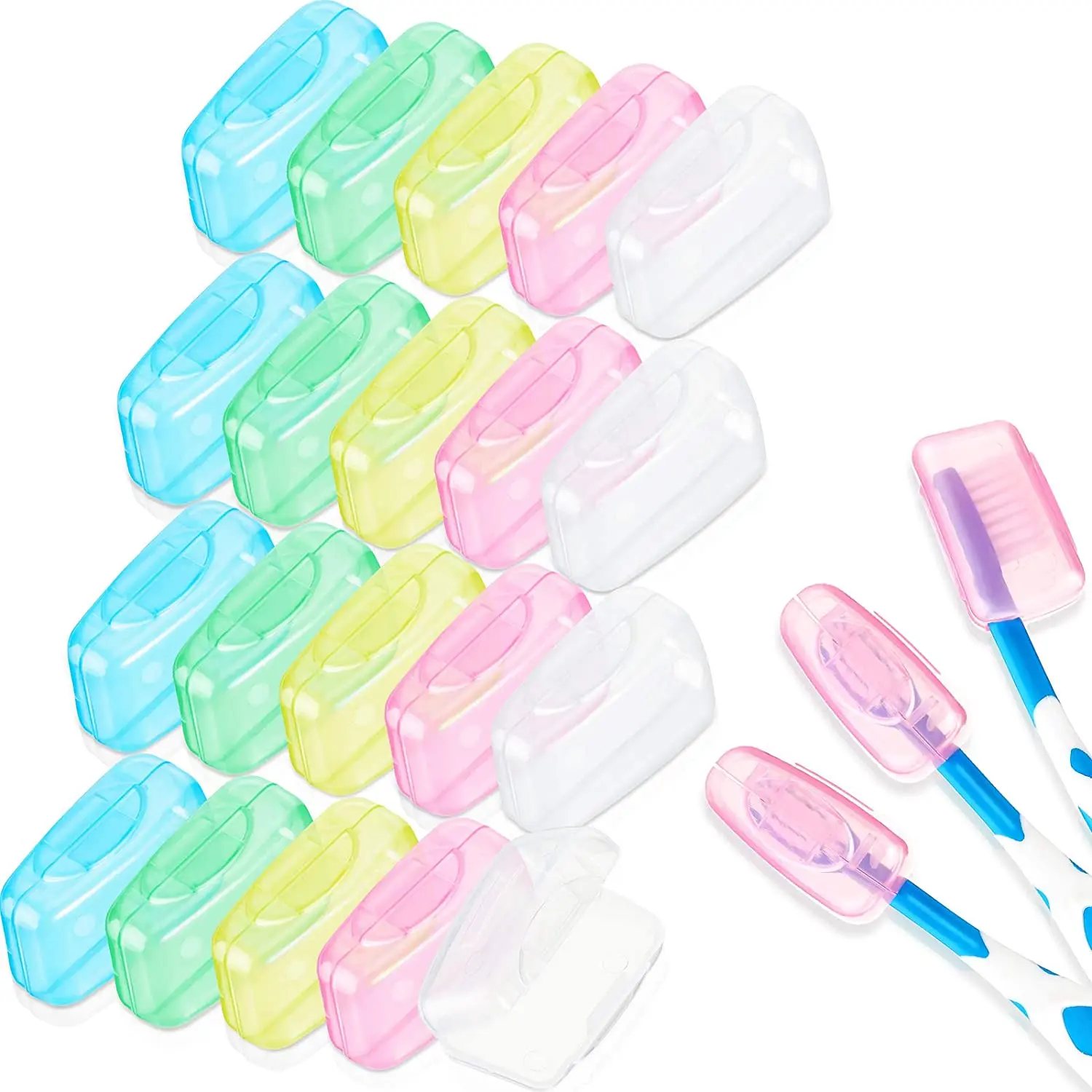 5/10Pcs /Lot Portable Toothbrush Cover Holder Travel Hiking Camping