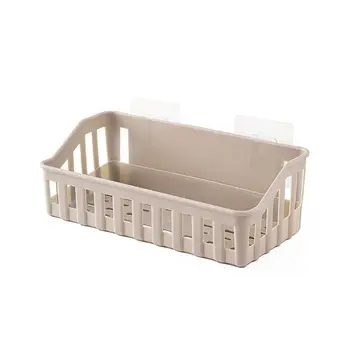 

Suction Cup Bathroom Rack Free Punch Plastic Wall-Mounted Creative Double Bathroom Large Household Drain Soap Box Household