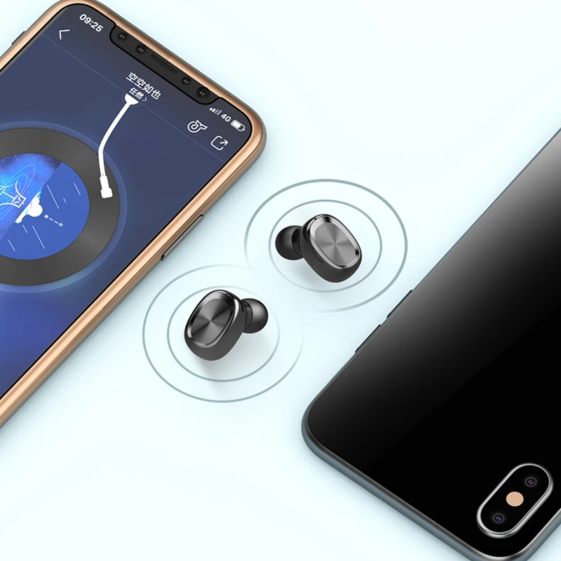 Беспроводные наушники Bluetooth спортивные водонепроницаемые гарнитура с сенсорным