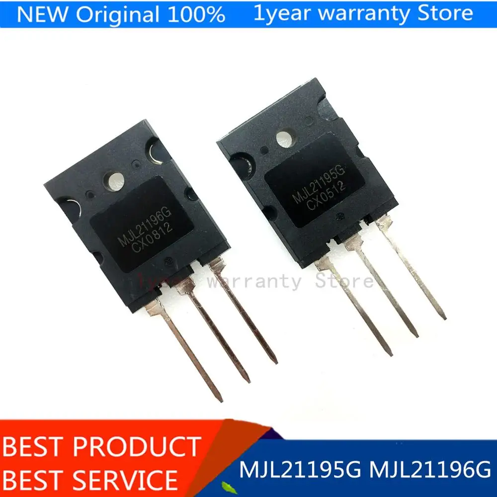 5 пар MJL21195G MJL21195 + MJL21196G MJL21196 TO 3PL 16A 250V 200W NPN PNP кремниевый силовой транзистор|Пульты