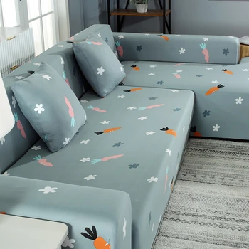 

Elastic Sofa Cover L Shape For Living Room Waterproof Slipcover Corner Couch Cover Stretch Sofa Towel Sofa Protector Cushion
