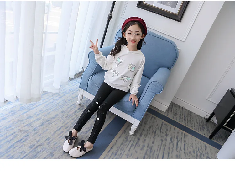 Crawler Girls' Culottes Autumn And Winter Children Base Pants Pure Cotton Childrenswear