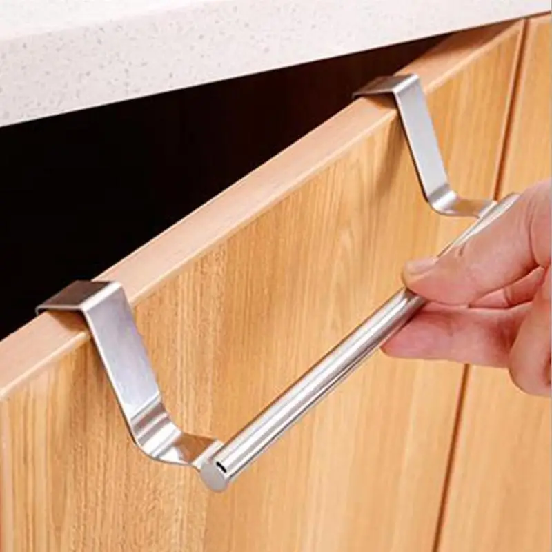 New Design Bathroom Door Rack Kitchen Towel Over Holder Steel Hanging Hook Drawer Storage Hanger Cabinet | Дом и сад