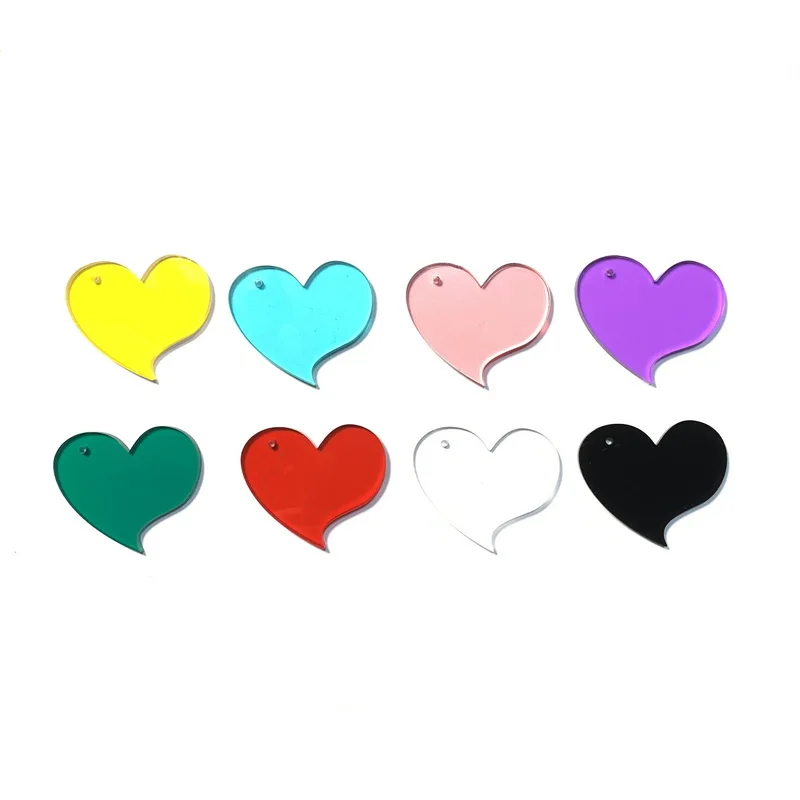 

10 шт./упаковка, акриловые серьги с отверстиями