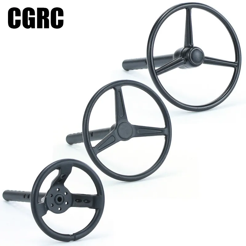 

1PCS Metal RC Car Steering Wheel for 1:10 RC Crawler Car Axial SCX10 90046 WRAITH RR10 Traxxas TRX4 Defender RC4WD D90 D110 TRX6