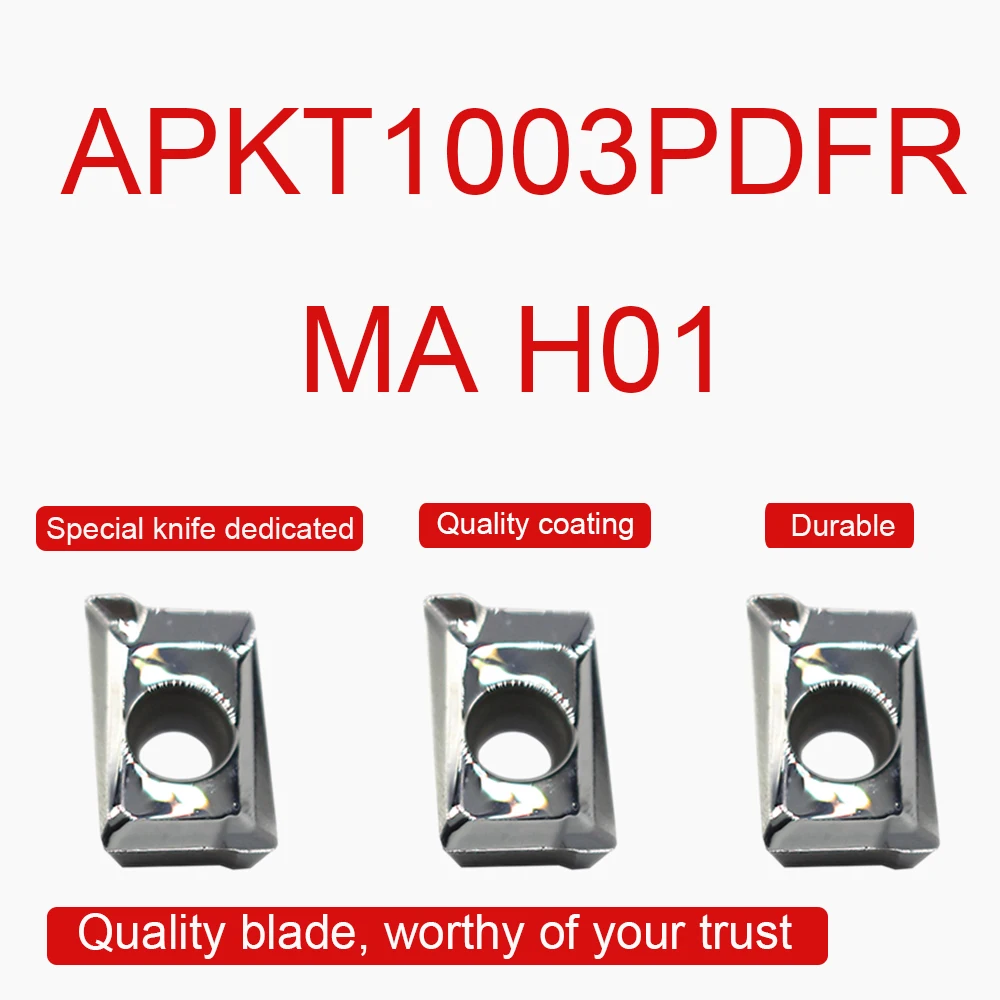 10 шт. APKT1003PDFR MA H01 карбидные вставки APKT1003 PDFR алюминиевые лезвия CNC токарные