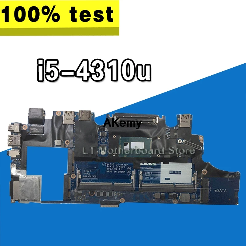 

Laptop Motherboard VAZ50 LA-9431P For Dell Latitude E7240 Laptop Motherboard CN-0GMYR8 0GMYR8 GMYR8 i5-4310u Tested Good