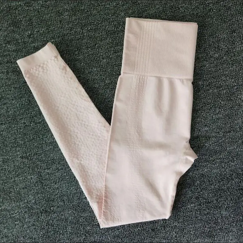fleshcolor leggins B 3 стиля, женские сетчатые Бесшовные Леггинсы для йоги, уплотненные обтягивающие штаны с высокой талией, спортивные штаны для бега, фитнеса, тренировки, штаны - Цвет: fleshcolor leggins B