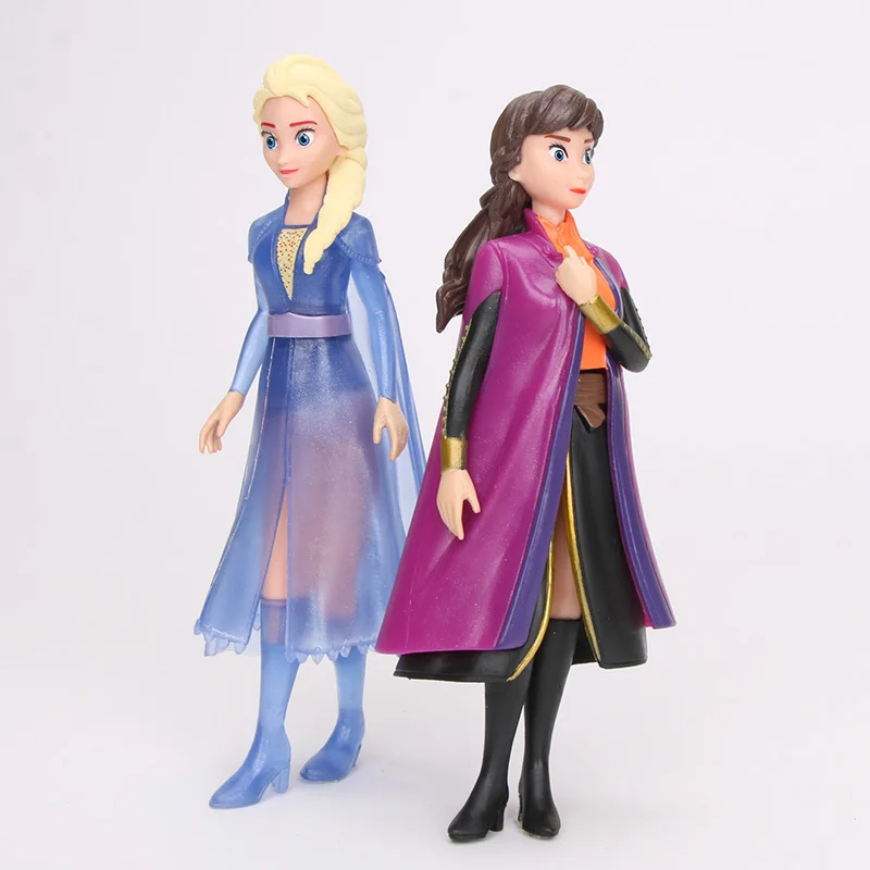 16 см disney принцессы из мультфильма “Холодное сердце” игрушки 2 шт./компл. «Анна», «Эльза» с куклой в наборе для снежной погоды куклы-королевы