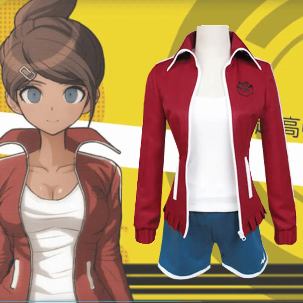 Для взрослых женщин Dangan Ronpa Danganronpa Косплей Aoi Asahina Униформа куртка рубашка шорты