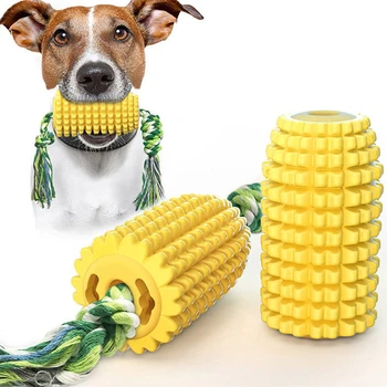 

Pet Molar Stick Pet Supplie Dog Toy Corn Chewing Toy Bite-Resistant Feeder Toy TPR Removable Chew Stick Dog Cleaning Stick Tooth