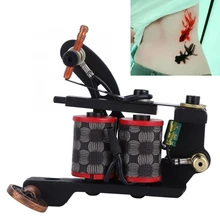 Мощная машина для татуировки из углеродистой стали, 10 катушек, лайнеров, шейдеров, машина для татуировки, катушки, машина для татуировки