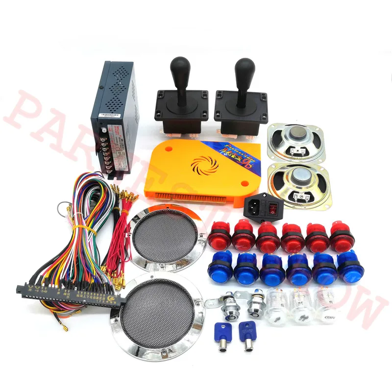 2222 IN 1 jamma arcade kits 2 Player arcade machine complete set parts kit with arcade LED buttons/joystick for pandora box 9D