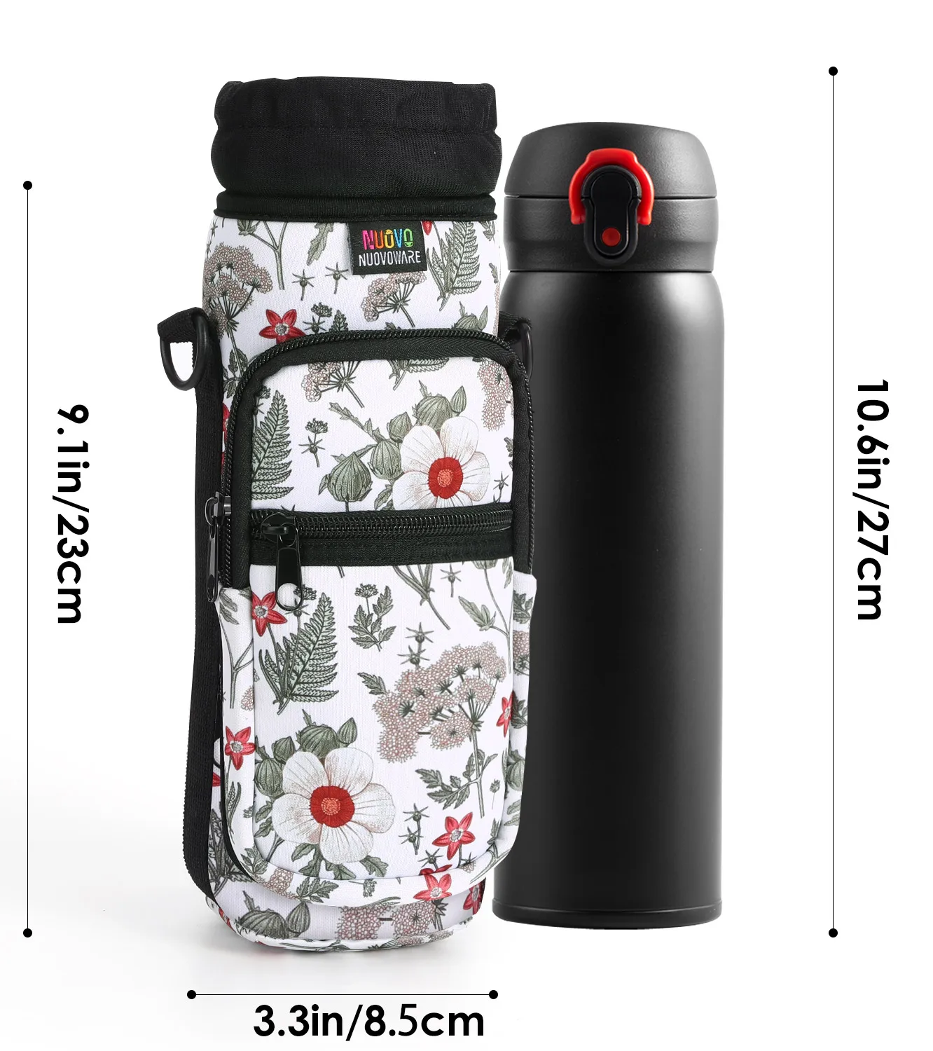Sac De Taille Randonnée 5L - Polyester Imperméable Avec Support Bouteille D'eau Réglable