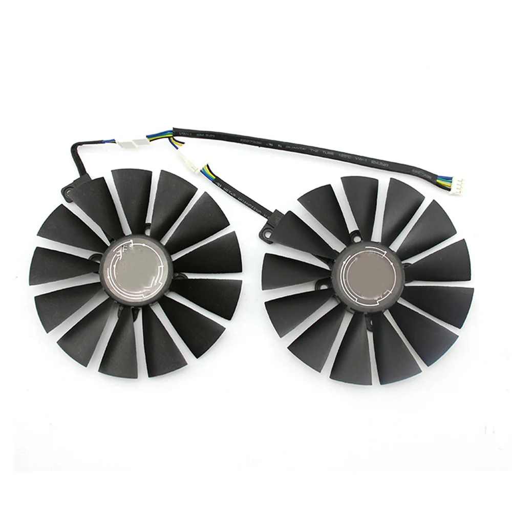 Durable Graphics Card Fan Replacement 4pin Video Card Cooling Fans For