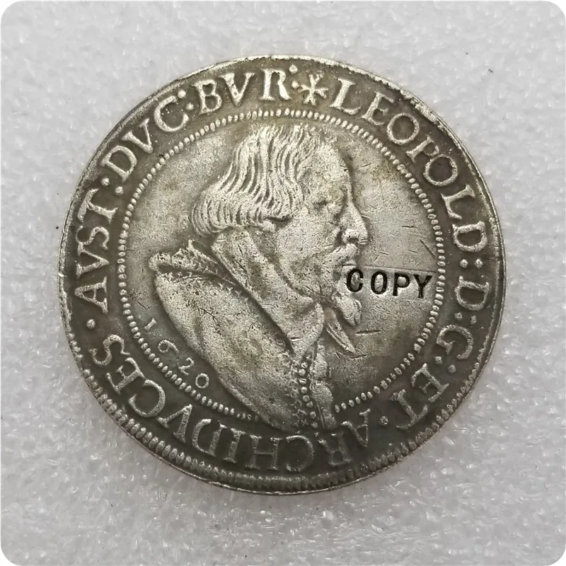 Leopold V Archduke of Further Austria 1620 медаль для монет|Безвалютные монеты| |