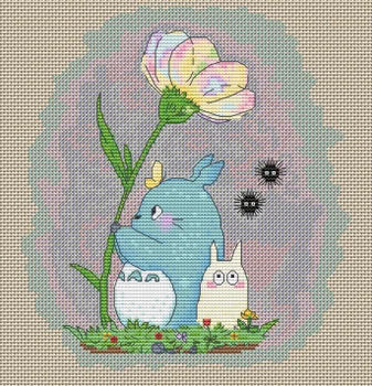 

MM RS cotton self-matching cross stitch Cross stitch RS cotton comes with no prints No prints Chinchilla and Bunny