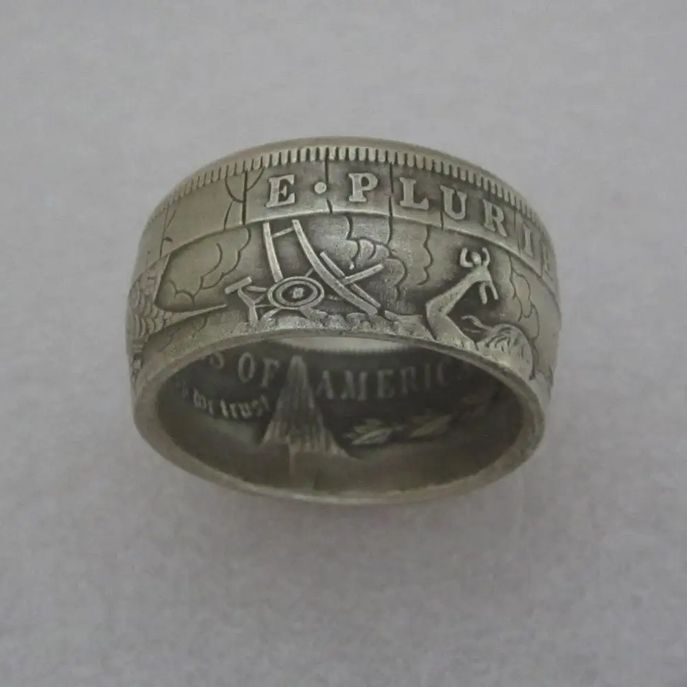 Hobo кольцо для монет Morgan Dollar кольцо ручной работы