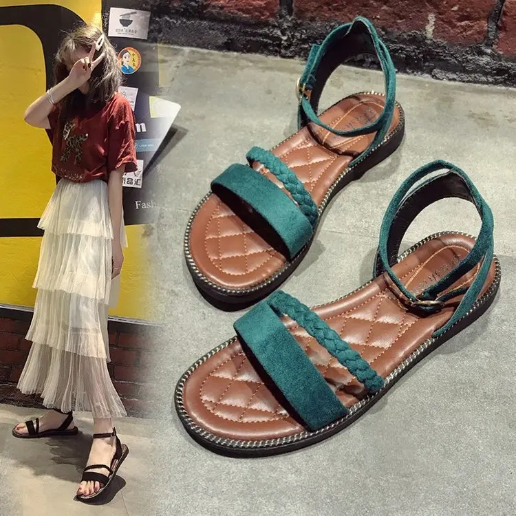 

2020 New Women Sandals Shoes Woman Ankle Strap Summer for Beach Chaussures Femme Casual Sandals Gladiator Sandalias Mujer