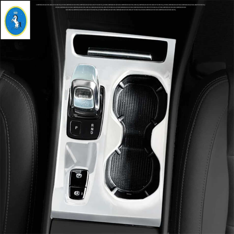 Yimaautotrims авто аксессуары коробка передач переключения передач панель Крышка отделка Подходит для VOLVO XC40 ABS углеродного волокна стиль