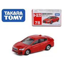 Такара томия томика 1: 63 Subaru IMPREZA Red #78 литая модель автомобиля игрушка автомобиль мальчики игрушки