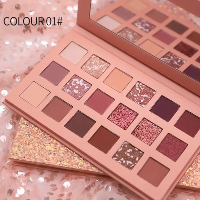Eyeshadow Palette 18 Colors Matte Glitter Long Lasting Waterproof Beauty for Women WH998