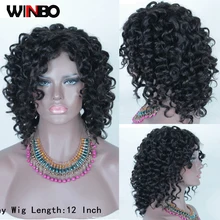 WINBO человеческие волосы спиральные кудрявые 13x4 парик на кружеве для женщин предварительно сорванные бразильские волосы remy 13x6 кружевные передние парики натуральный цвет