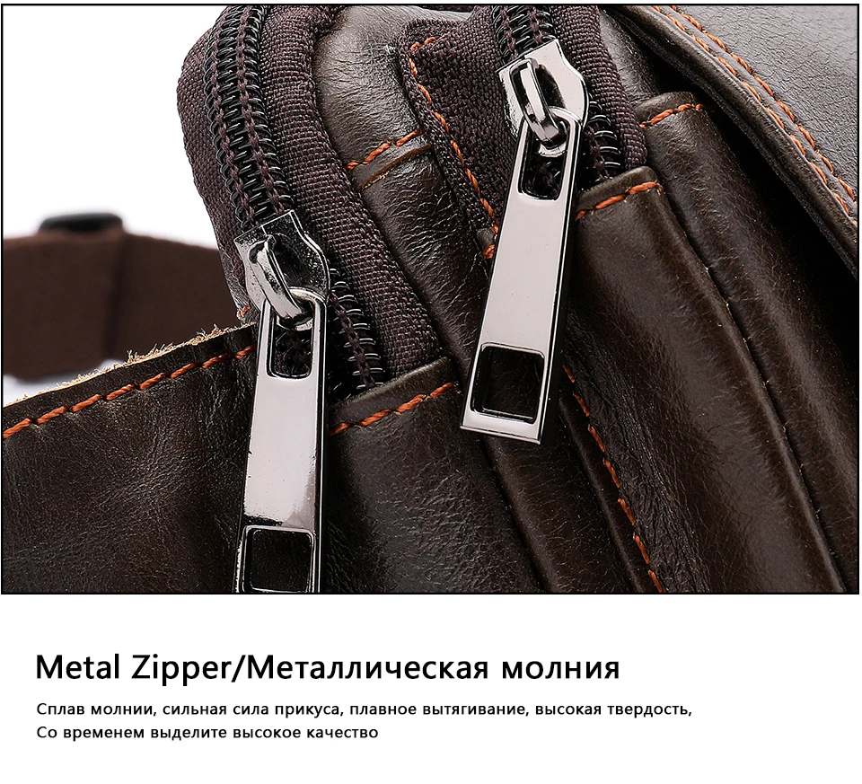 Waist Bag Leather Genuine Men Fanny Pack Money Belt Bag Phone Pouch Bags for Men Small Male Travel Waist Chest Pack 34