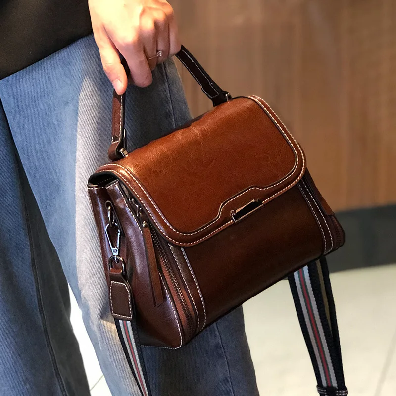 

Crossbody Shoulder Bag All-match High-end Leather Ladies Handbag Trendy Fashion