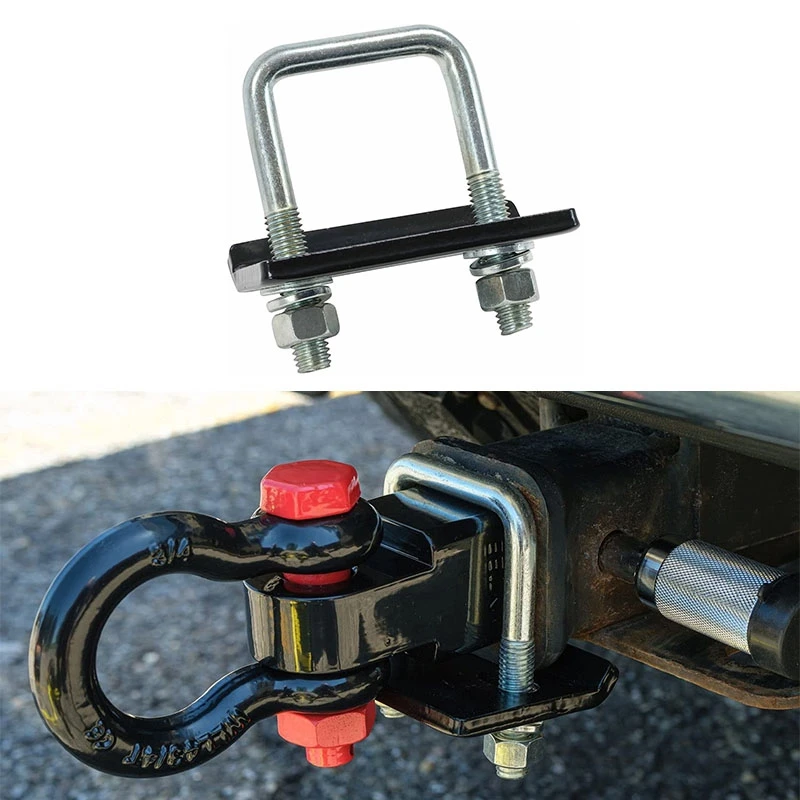 Hitch Tightener U Bolt for 1.25Inch and 2Inch Hitches Reduce Movement Hitch Cargo Carrier Bike