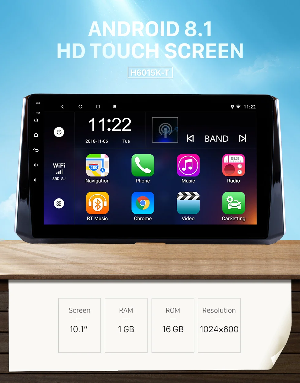 Flash Deal Harfey Head Unit For 2019 Toyota Corolla 2Din 10.1" GPS Navigation Car Radio Android 8.1/9.0 Multimedia Player Bluetooth Wifi 0