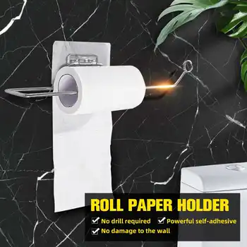 

Toilet Roll Holder Stand Organizer Rack Cabinet Paper Towel Hanger Household Storage Rack Shelf Kitchen Bathroom Accessories