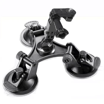 

Portable Anti-Slip Triple Suction Cup Stabilization Bracket Car Mount Holder For DSLR GoPro Hero Osmo Action