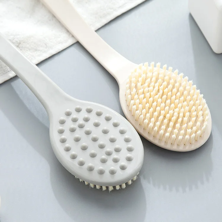 H521 Long Handle Soft Bristle Bath Brush Rub Back of Brush Rubbing Back Brush Bath after Back Brush Rubbing Towel Bath Brush
