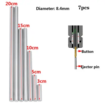 

8.4mm Ejector Pins Set Pushing Rifling Buttons High Hardness Full Specifications Machine Chucking Reamer Tools Accessories