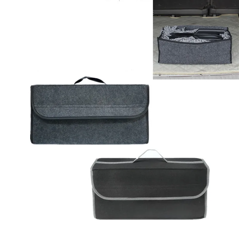

Felt Car Bag Organizer Folding Car Storage Box Non Slip Fireproof Car Trunk Organizer