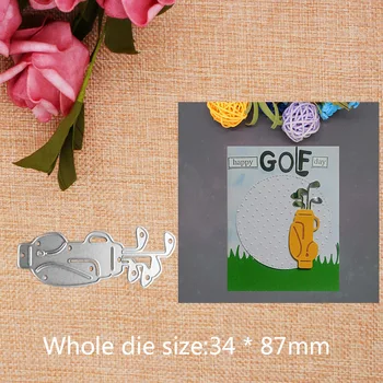 

Basic New Golf Bag Dies Metal Cutting Dies Stencil for DIY Scrapbooking album Decorative Embossing Craft Dies Paper Cards Tool