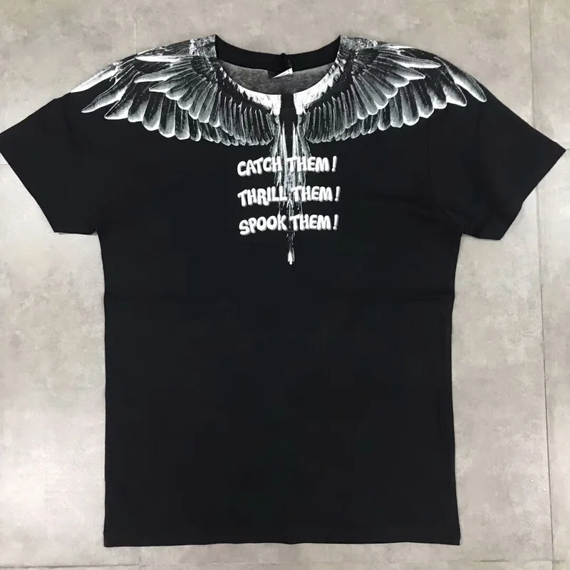 2019SS VIVAMB MB BURLON крыла Футболка хлопок NON-ELASTIC больше размера XXS-L - Цвет: Коричневый