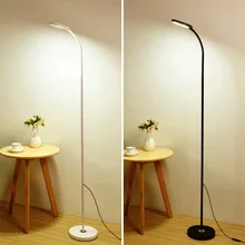 Светодиодный напольный светильник с защитой глаз, современный прикроватный светильник для гостиной, простой современный пульт дистанционного управления, вертикальный светодиодный напольный светильник