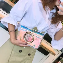 Сумки через плечо для женщин Прозрачные сумки Женская цепочка Наплечная Сумка модная голографическая сумка женская сумка через плечо