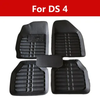 

Waterproof Black Car Floor Pad Passage Foot Pad Trucks Driver Front And Rear Floor Mats For Ds 4