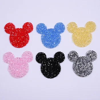 

Crystal Rhinestone Patch Cartoon Children Patches Hot Heat Transfer Cloth Printing DIY Iron On Sticker