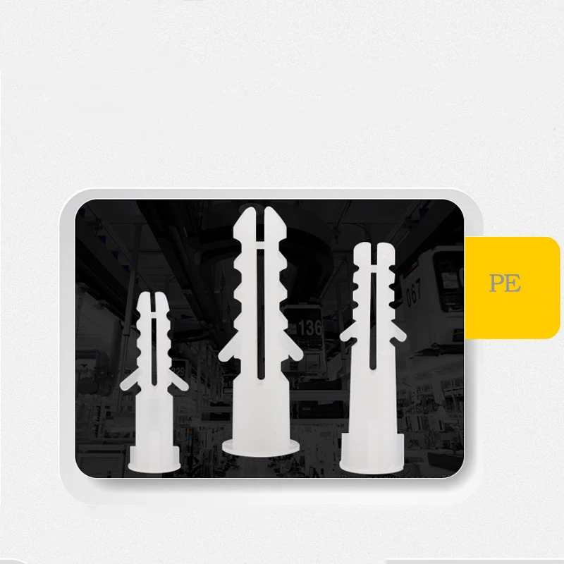 Anchors  5-14mm Screws M5-M14 Rubber Expansion Pipe Flat Round Head Self-Tapping Screw Nylon Tube Wall Wood Hardware Tool