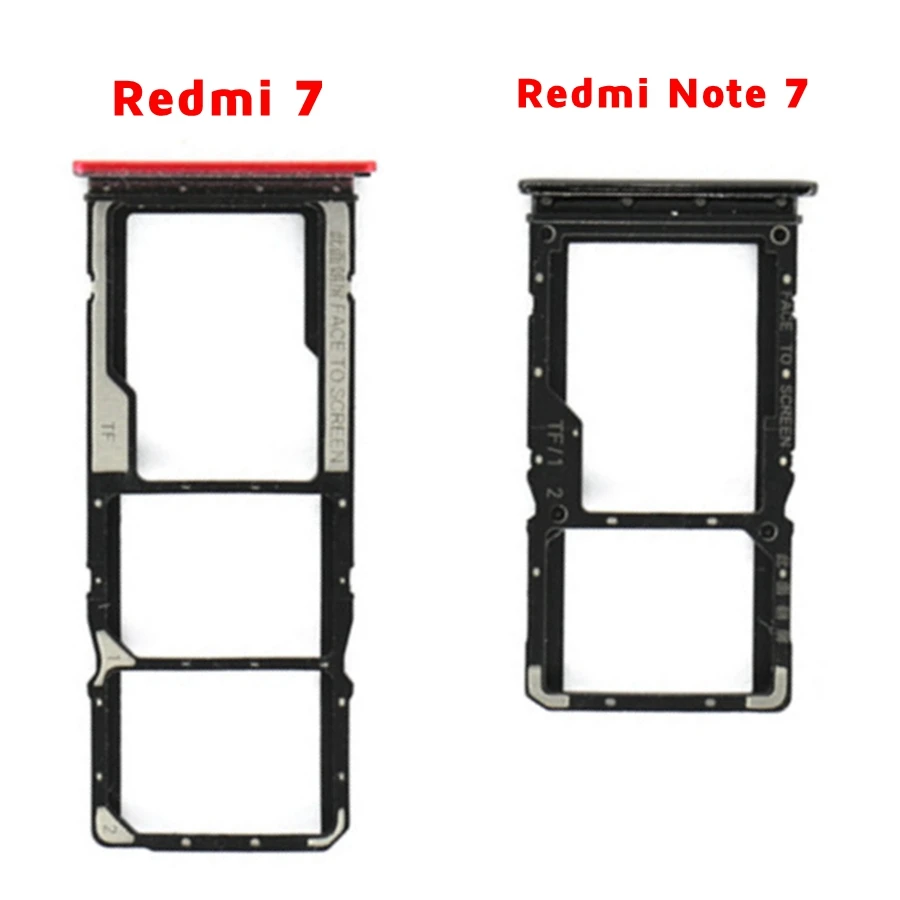 Para Xiaomi Redmi Nota 7 soporte para tarjeta SIM nota S 7 S Note7 Pro ranura para tarjeta Micro SD adaptador para Redmi 7 Sim piezas de repuesto de la bandeja