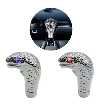 

Universal Auto Car Manual Gear Shift Knob Stick Led Eyes Chrome Cobra Snake Cool Shift Lever Interior Accessories for Car