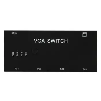 

VGA Splitter 1080P 4 Port 1 In 2 Out VGA Switch 1X4 Male to Female with Cable